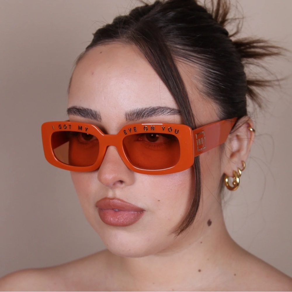 INDY x Free People Orange I Got My Eye On You Sunglasses